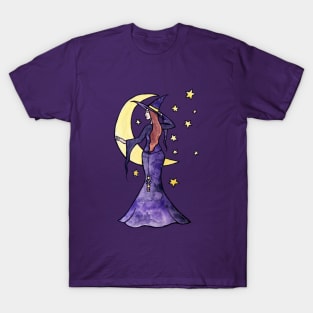 Purple Moon Witch T-Shirt